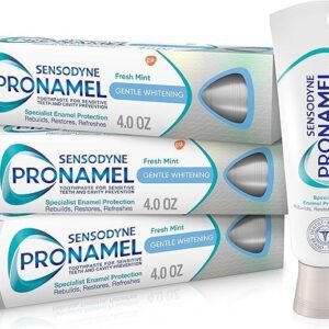 Sensodyne Pronamel Gentle Teeth Whitening Enamel Toothpaste for Sensitive Teeth, to Reharden and Strengthen Enamel, Amazon Exclusive, Fresh Mint - 4 Ounces (Pack of 3)